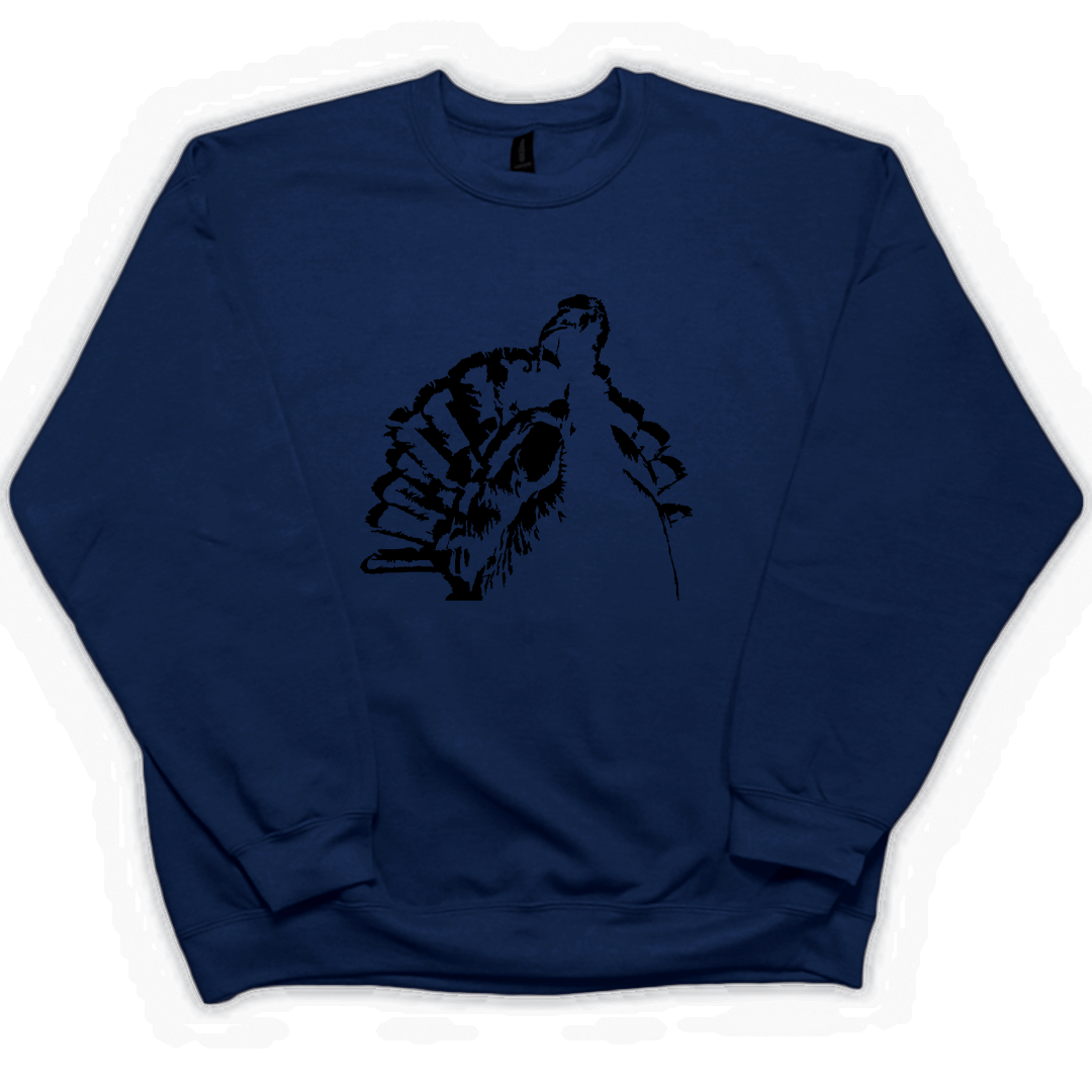 Turkey Contour Adult Crew Neck Sweatshirt - Muddy Boots Clothing - Crew Neck Sweatshirt