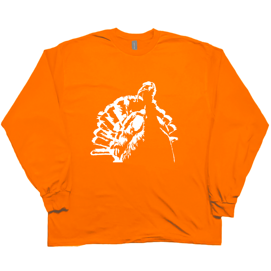 Turkey Contour Adult Long Sleeve Tee - Muddy Boots Clothing - Long Sleeve Tee