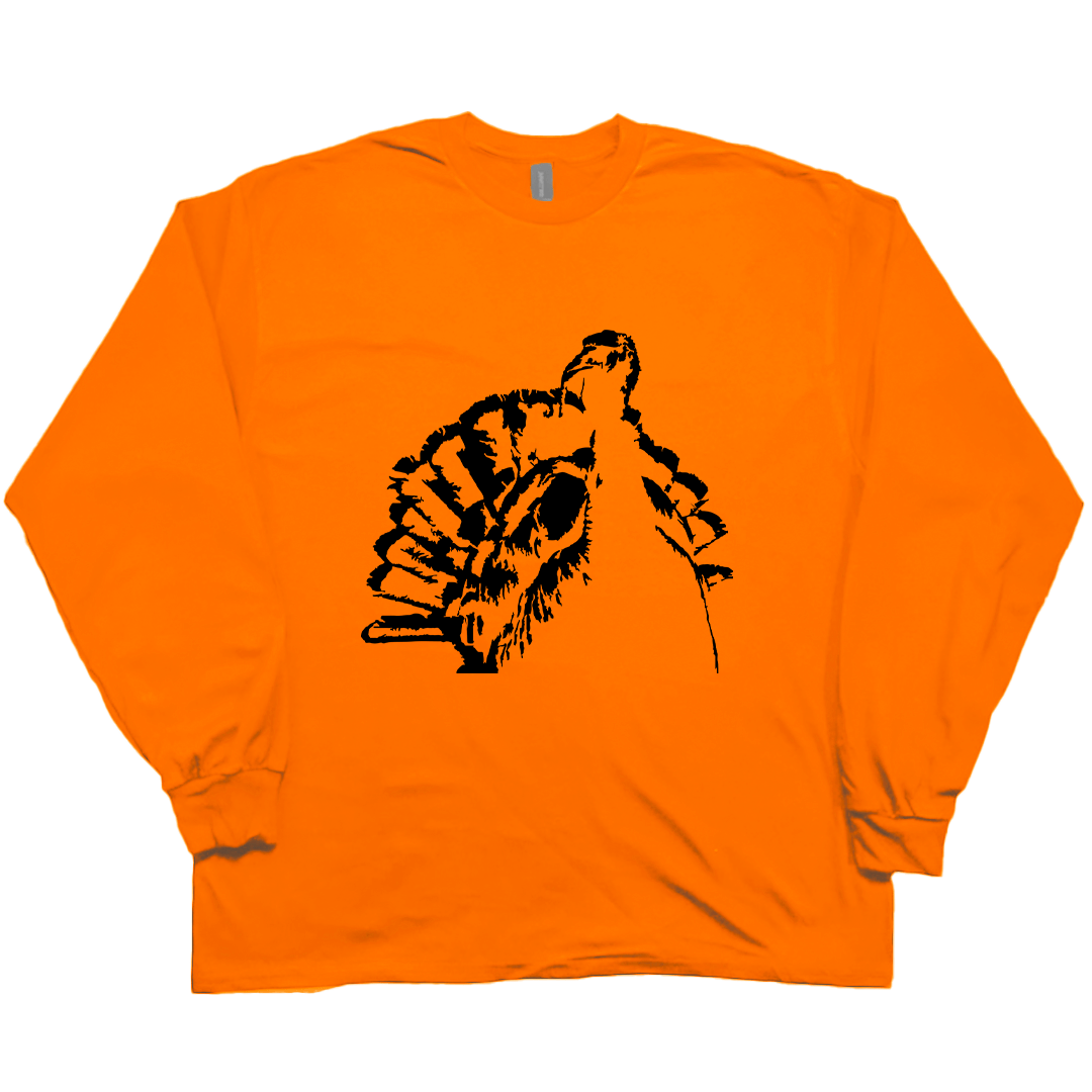Turkey Contour Adult Long Sleeve Tee - Muddy Boots Clothing - Long Sleeve Tee