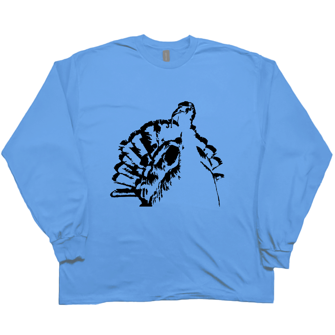 Turkey Contour Adult Long Sleeve Tee - Muddy Boots Clothing - Long Sleeve Tee