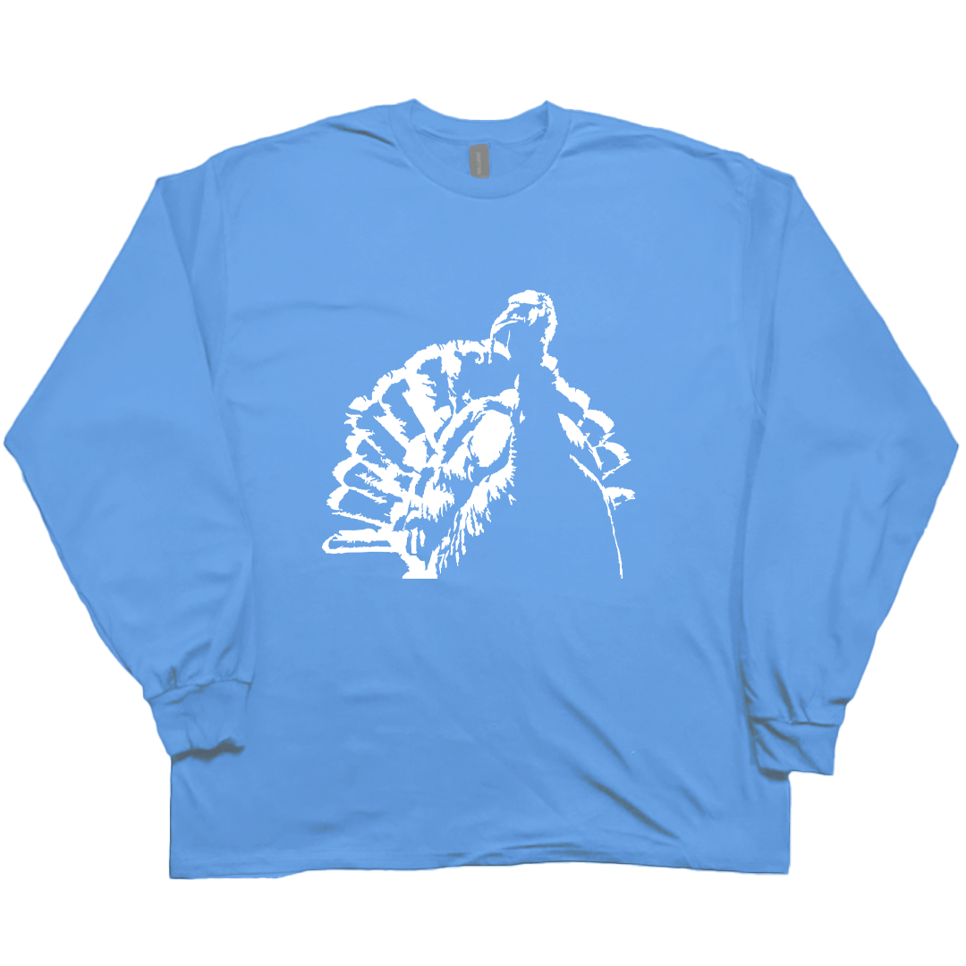 Turkey Contour Adult Long Sleeve Tee - Muddy Boots Clothing - Long Sleeve Tee