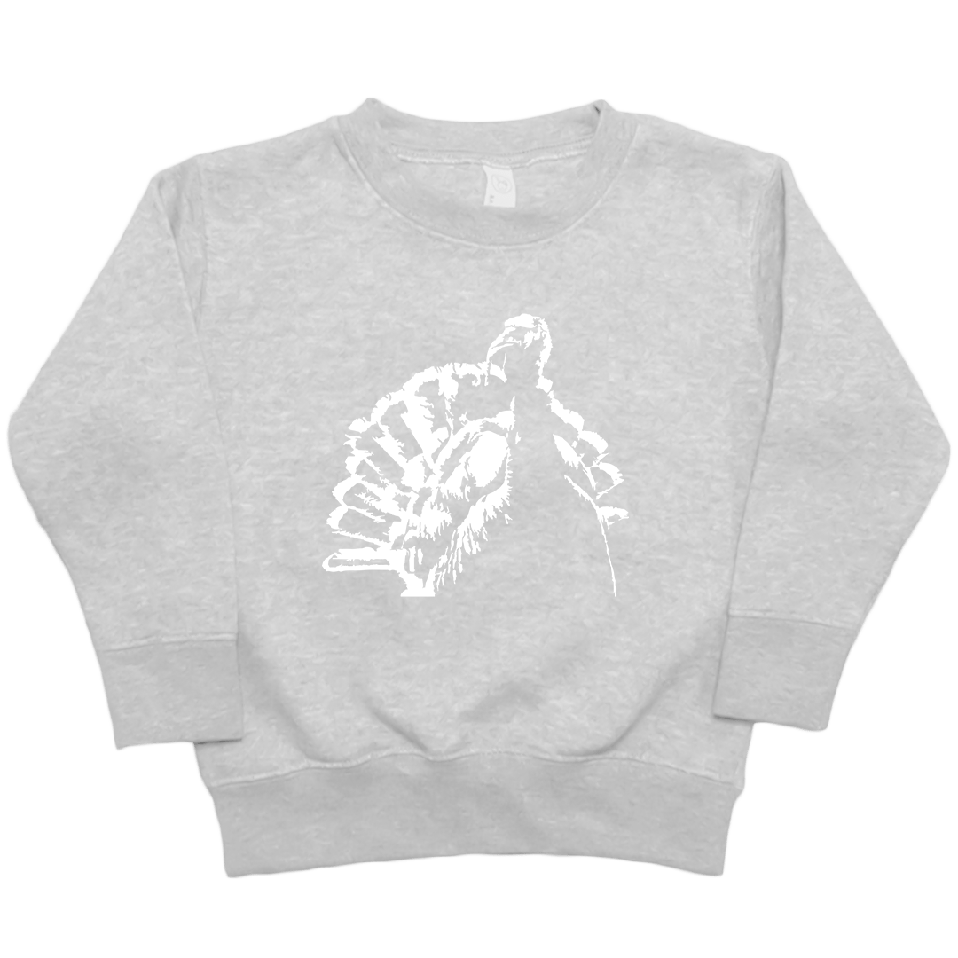 Turkey Contour Toddler Crew Neck Sweatshirt - Muddy Boots Clothing - Crew Neck Sweatshirt