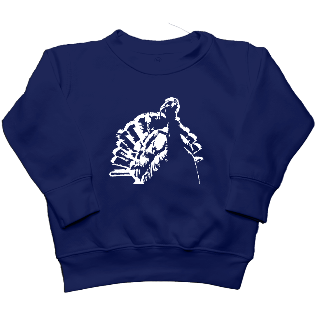 Turkey Contour Toddler Crew Neck Sweatshirt - Muddy Boots Clothing - Crew Neck Sweatshirt