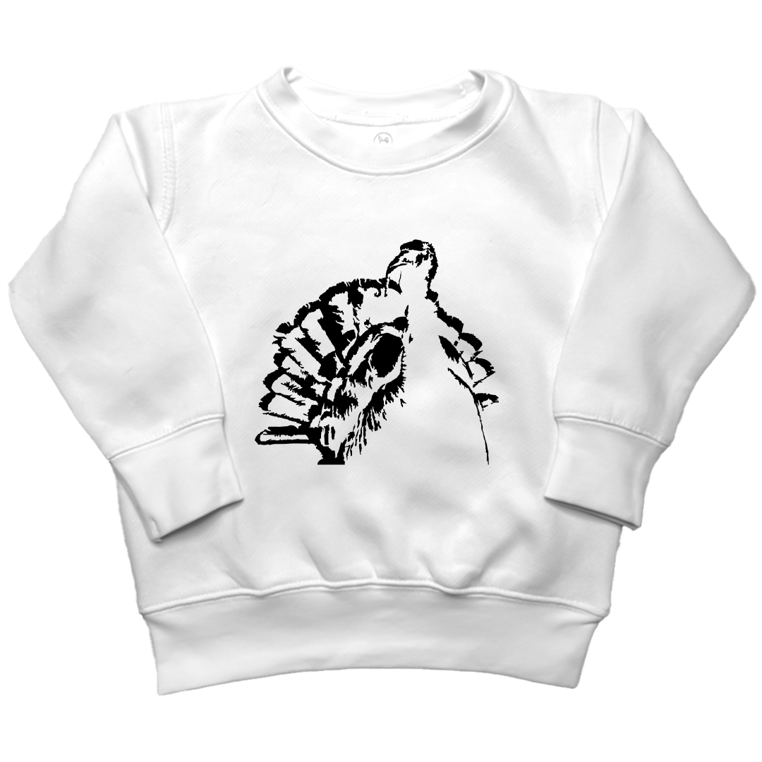 Turkey Contour Toddler Crew Neck Sweatshirt - Muddy Boots Clothing - Crew Neck Sweatshirt
