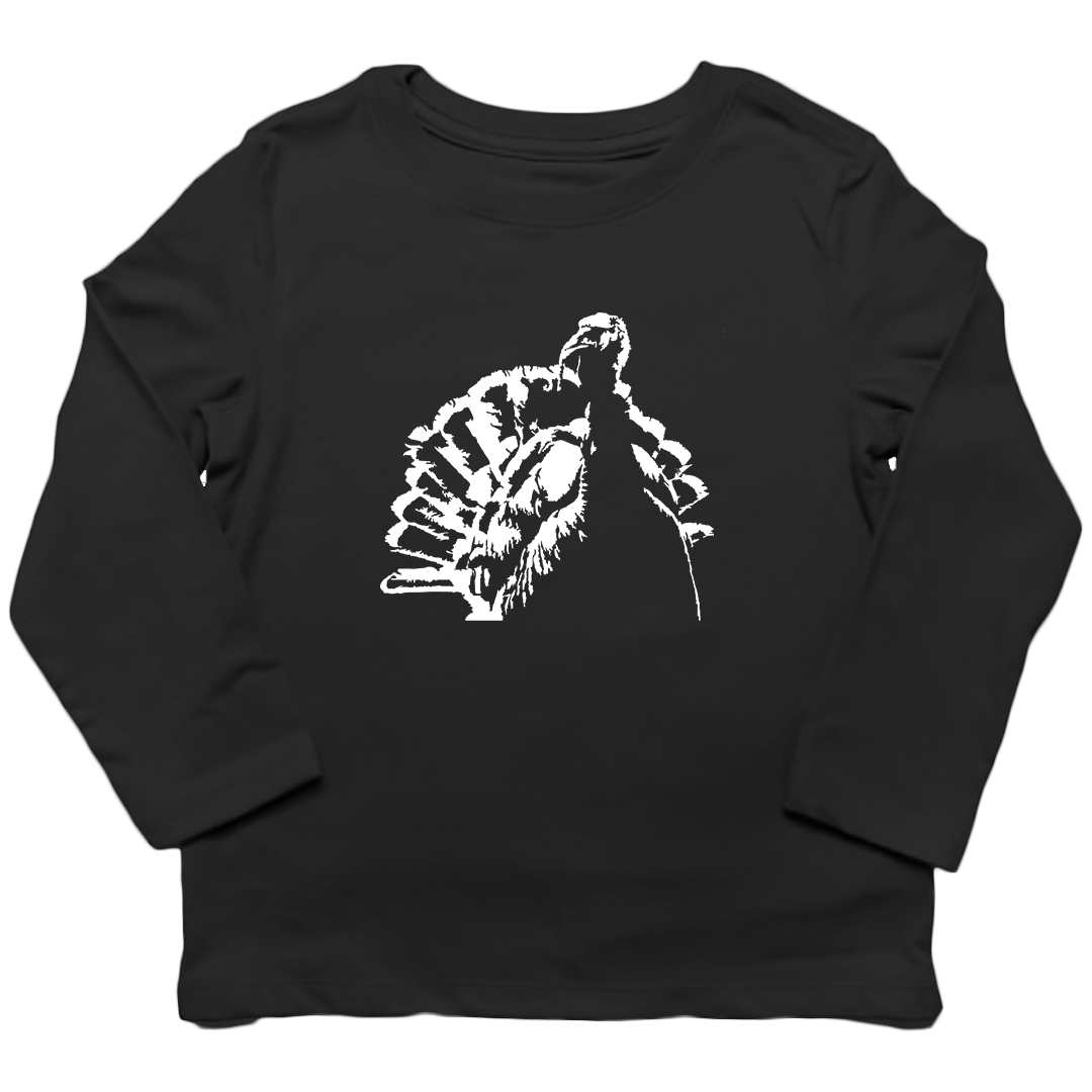 Turkey Contour Toddler Long Sleeve Tee - Muddy Boots Clothing - Long Sleeve Tee