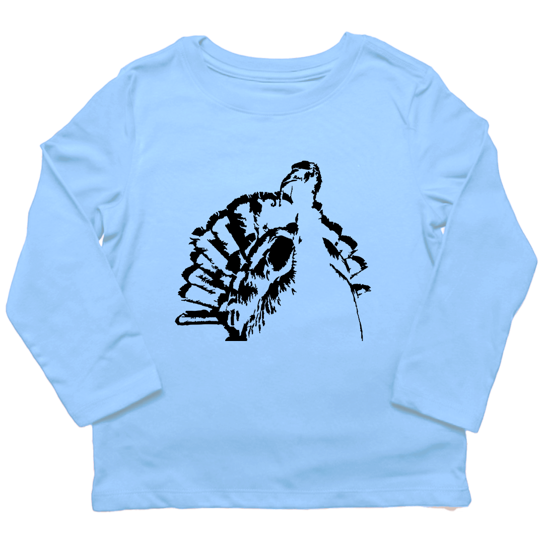 Turkey Contour Toddler Long Sleeve Tee - Muddy Boots Clothing - Long Sleeve Tee