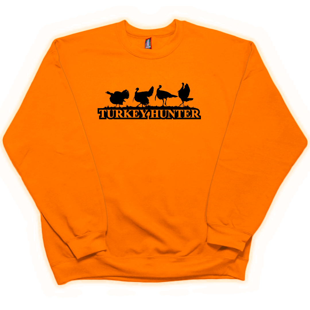 Turkey Hunter Adult Crew Neck Sweatshirt - Muddy Boots Clothing - Crew Neck Sweatshirt