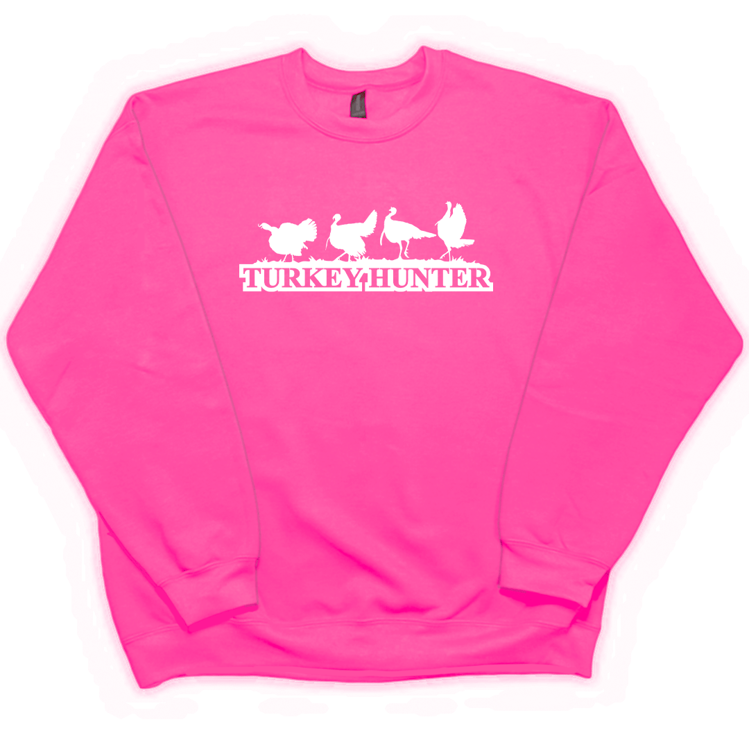 Turkey Hunter Adult Crew Neck Sweatshirt - Muddy Boots Clothing - Crew Neck Sweatshirt