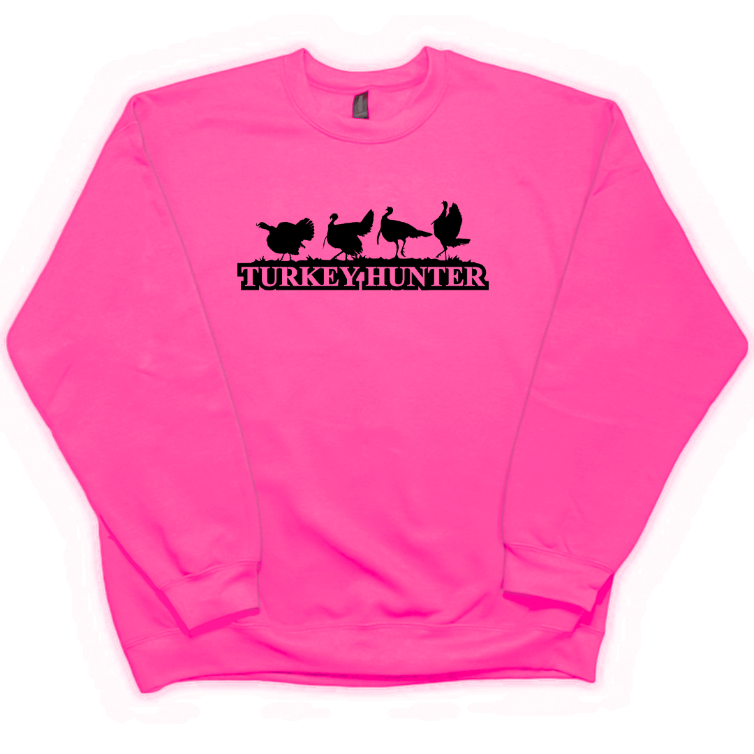 Turkey Hunter Adult Crew Neck Sweatshirt - Muddy Boots Clothing - Crew Neck Sweatshirt