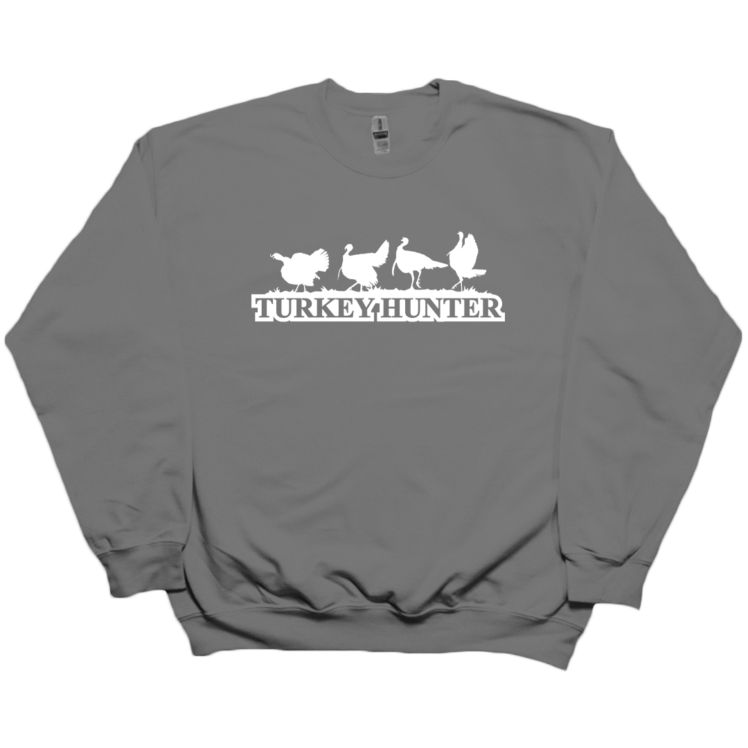 Turkey Hunter Adult Crew Neck Sweatshirt - Muddy Boots Clothing - Crew Neck Sweatshirt