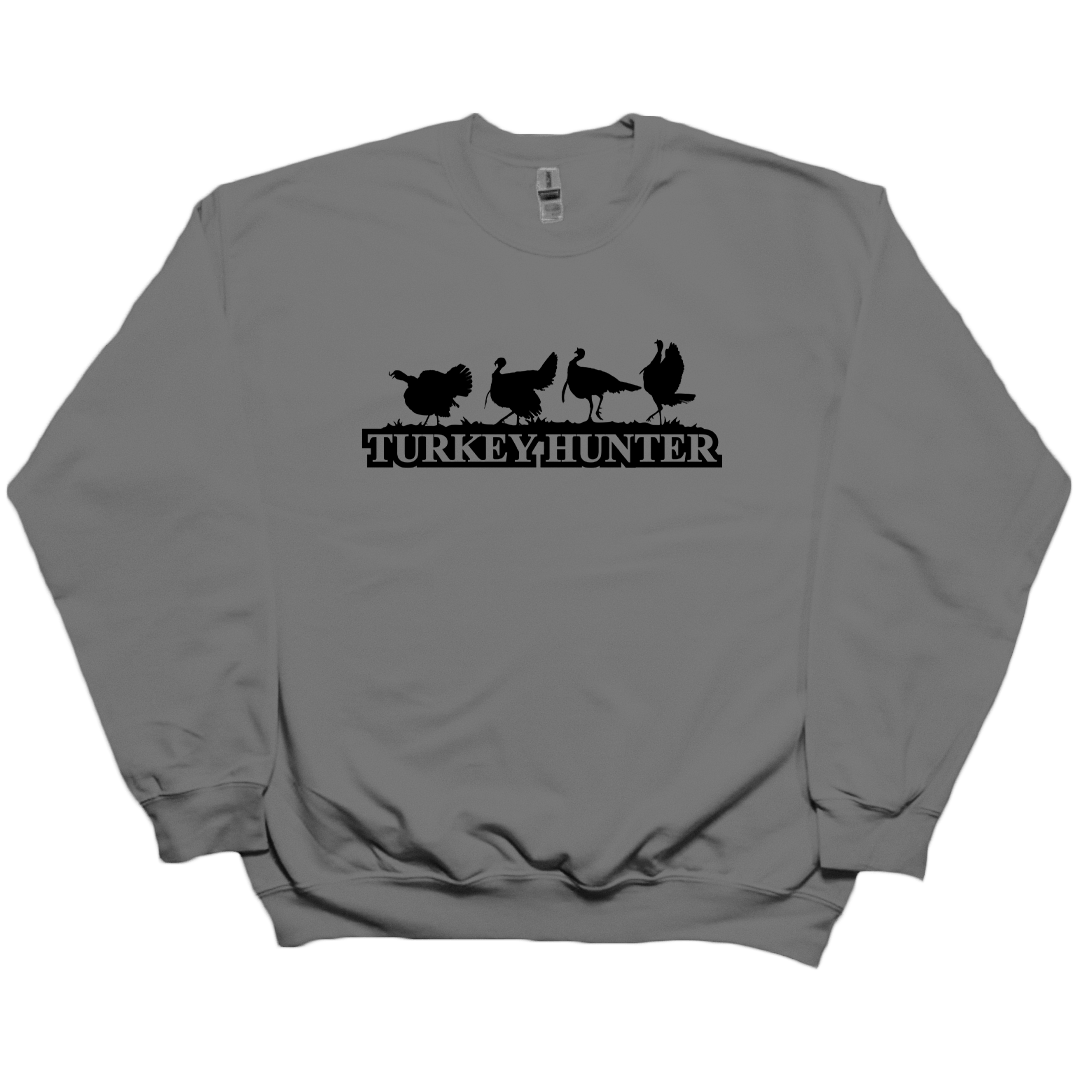 Turkey Hunter Adult Crew Neck Sweatshirt - Muddy Boots Clothing - Crew Neck Sweatshirt