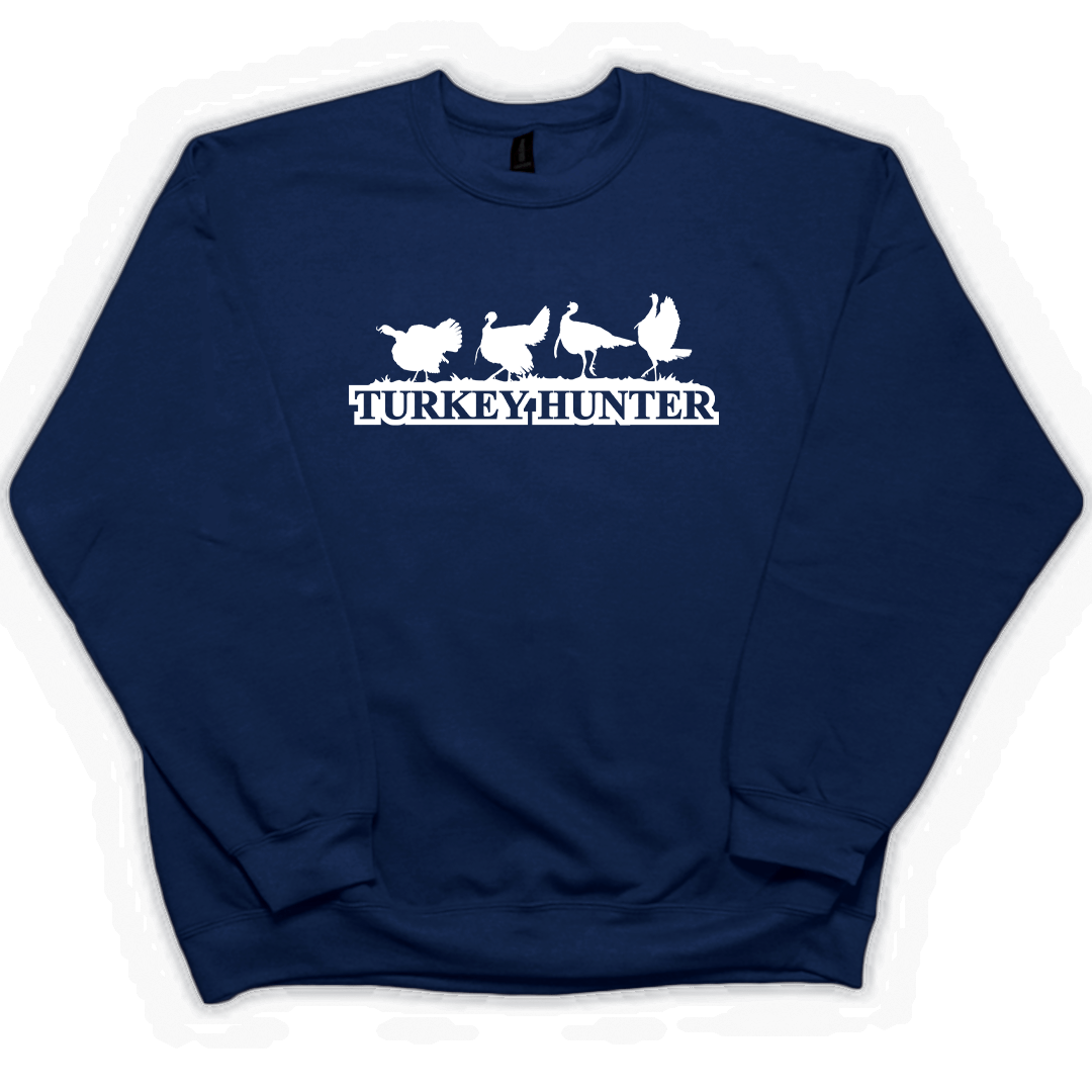 Turkey Hunter Adult Crew Neck Sweatshirt - Muddy Boots Clothing - Crew Neck Sweatshirt