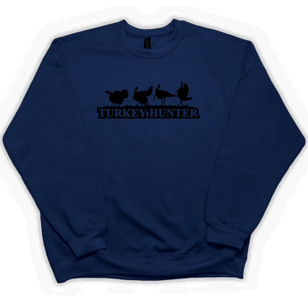 Turkey Hunter Adult Crew Neck Sweatshirt - Muddy Boots Clothing - Crew Neck Sweatshirt