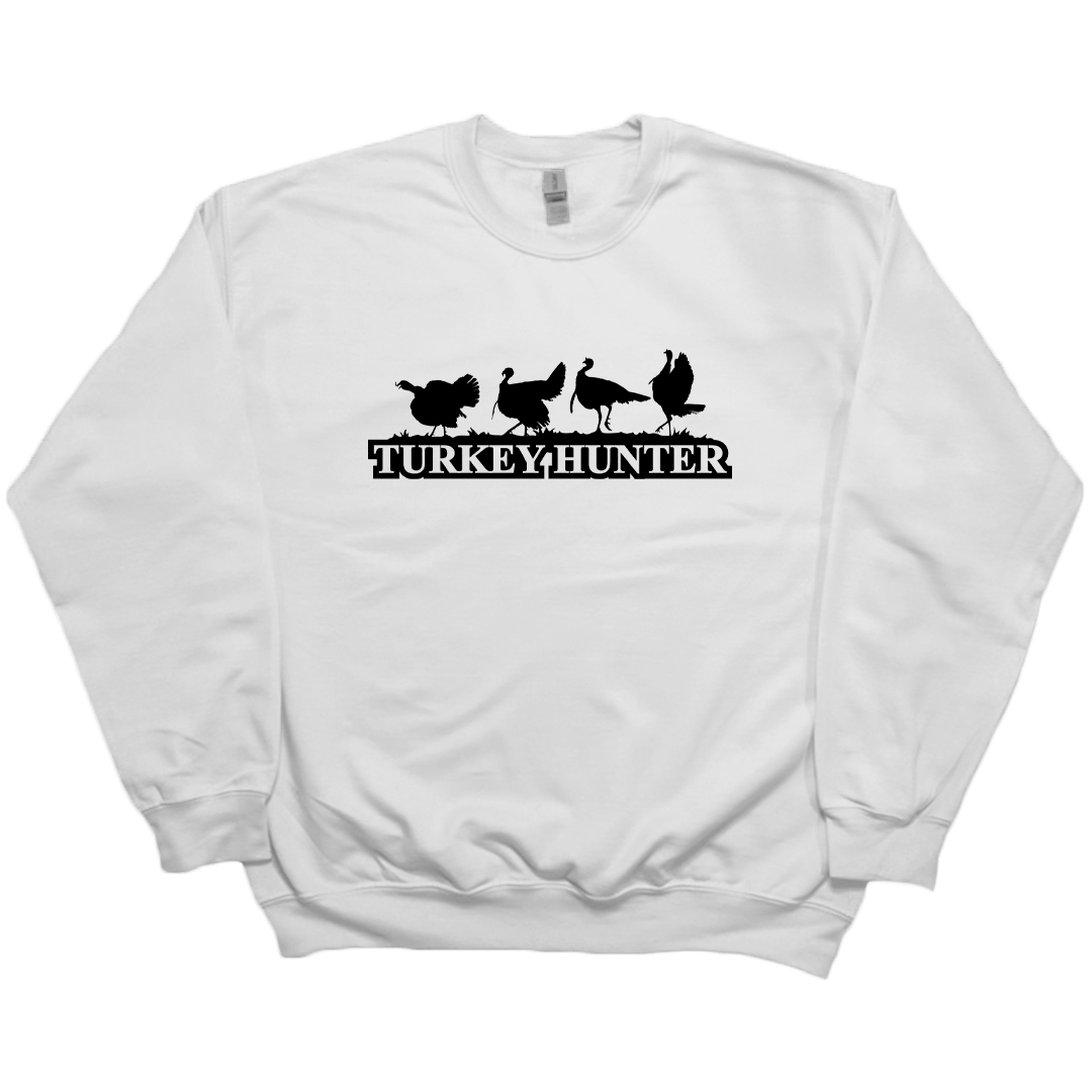 Turkey Hunter Adult Crew Neck Sweatshirt - Muddy Boots Clothing - Crew Neck Sweatshirt