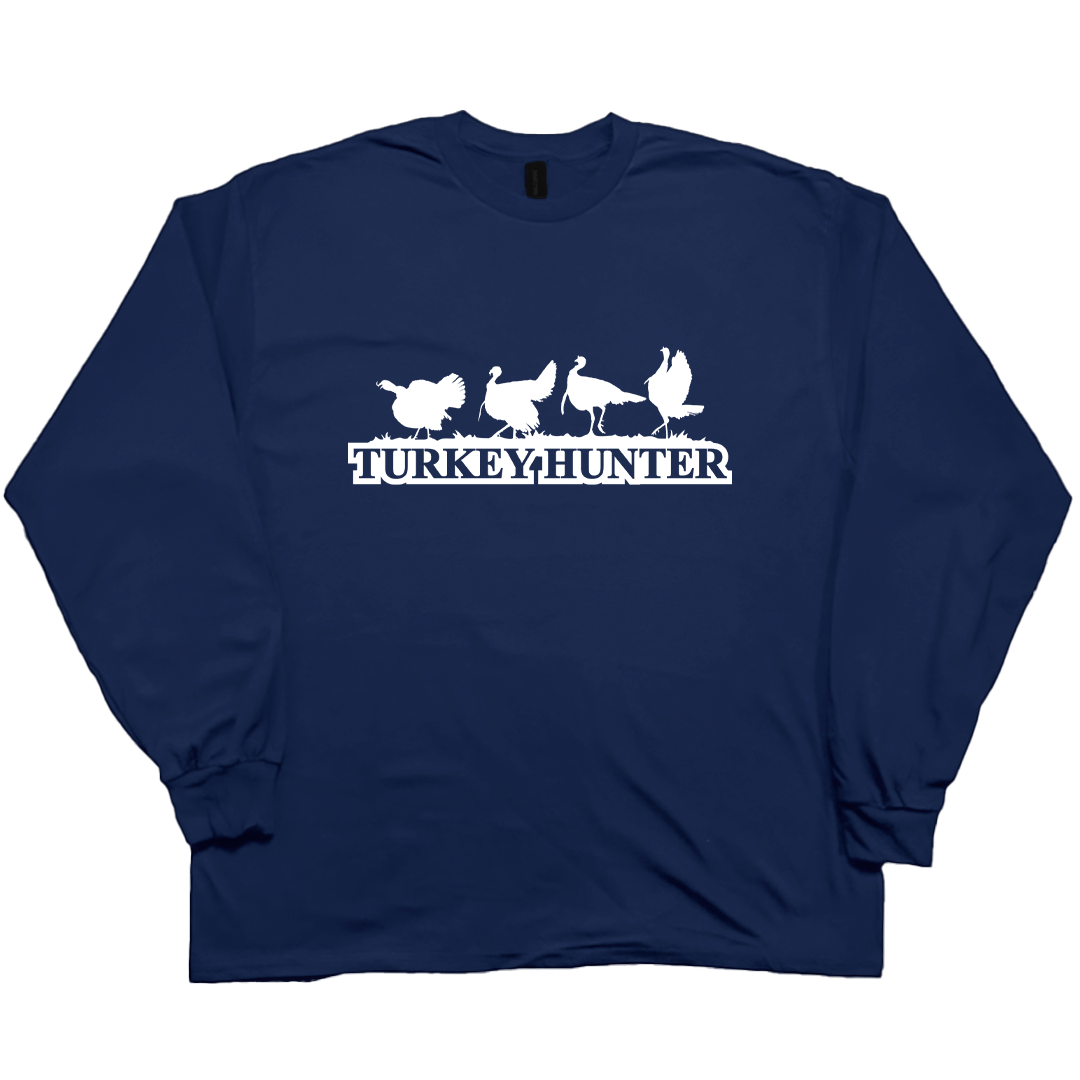 Turkey Hunter Adult Long Sleeve Tee - Muddy Boots Clothing - Long Sleeve Tee