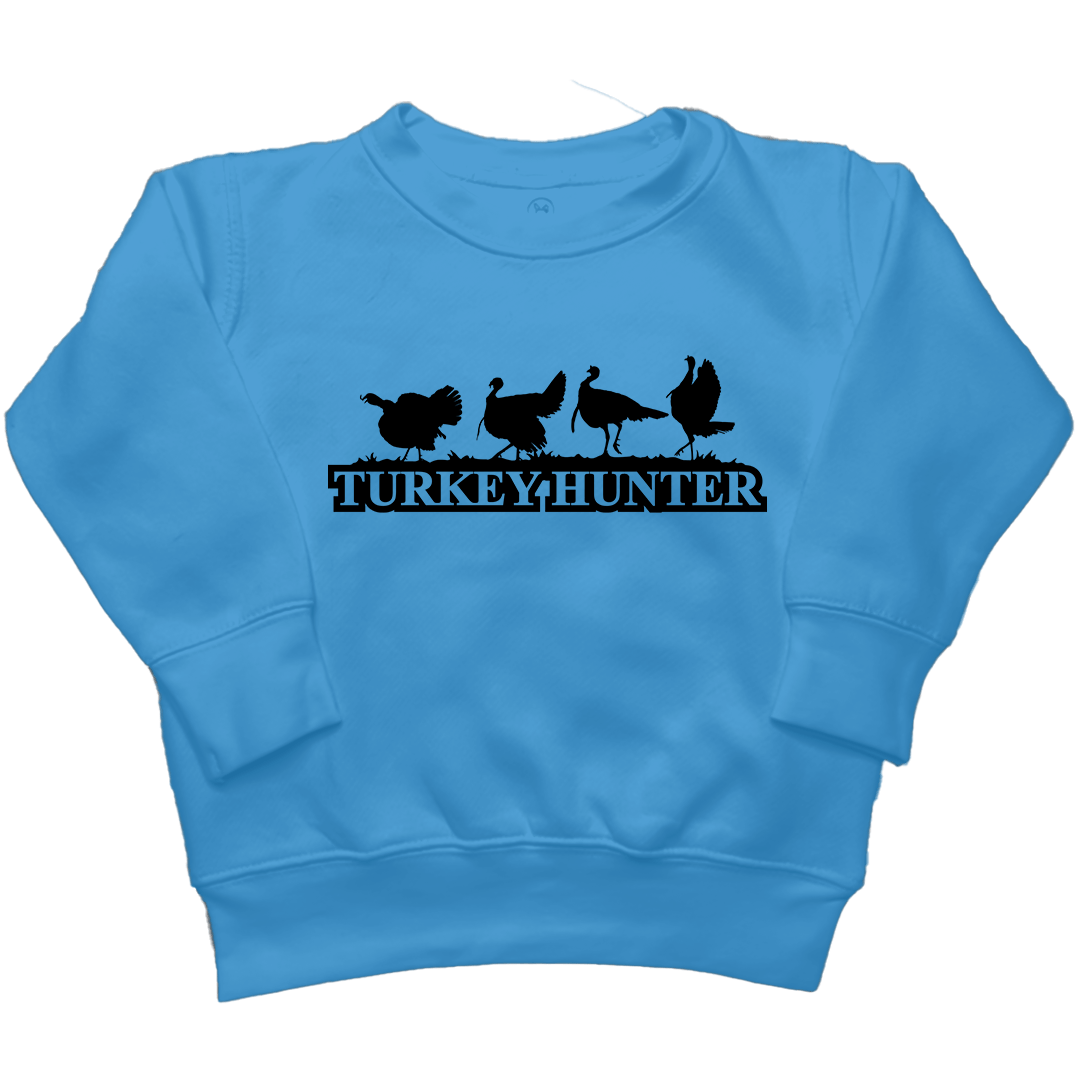 Turkey Hunter Kids Crew Neck Sweatshirt - Muddy Boots Clothing - Crew Neck Sweatshirt