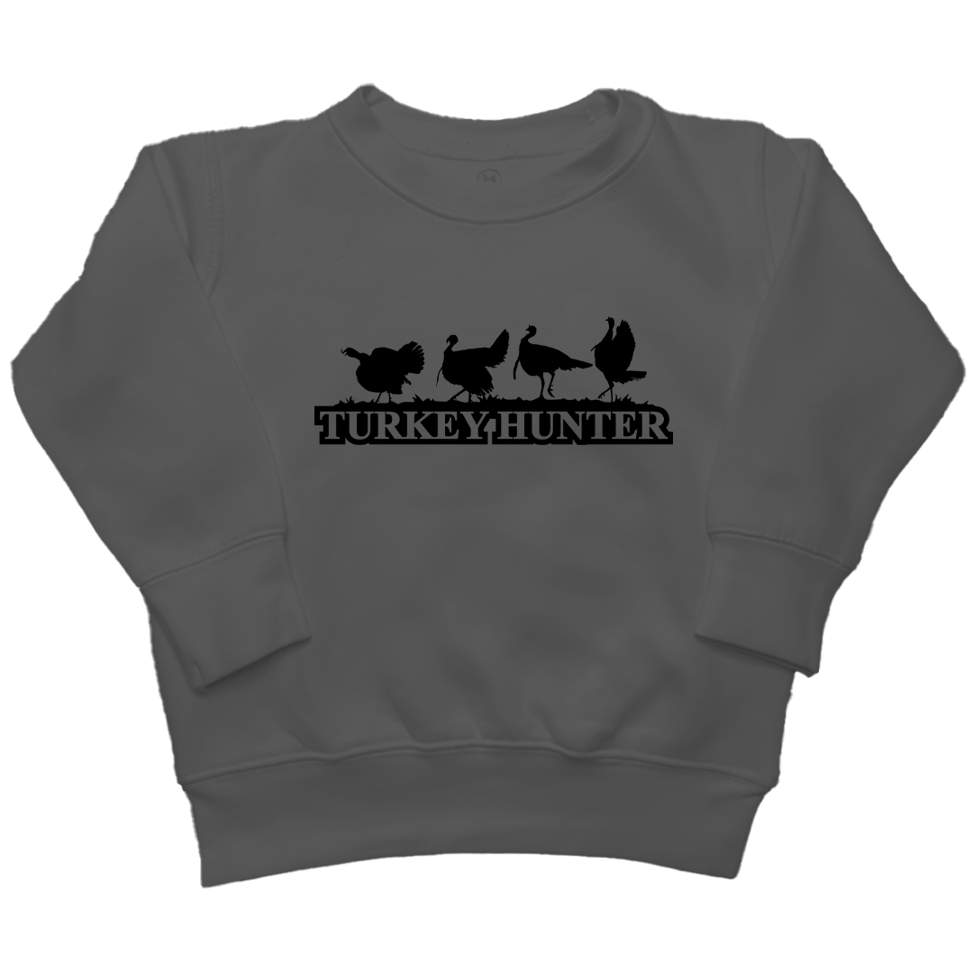 Turkey Hunter Kids Crew Neck Sweatshirt - Muddy Boots Clothing - Crew Neck Sweatshirt