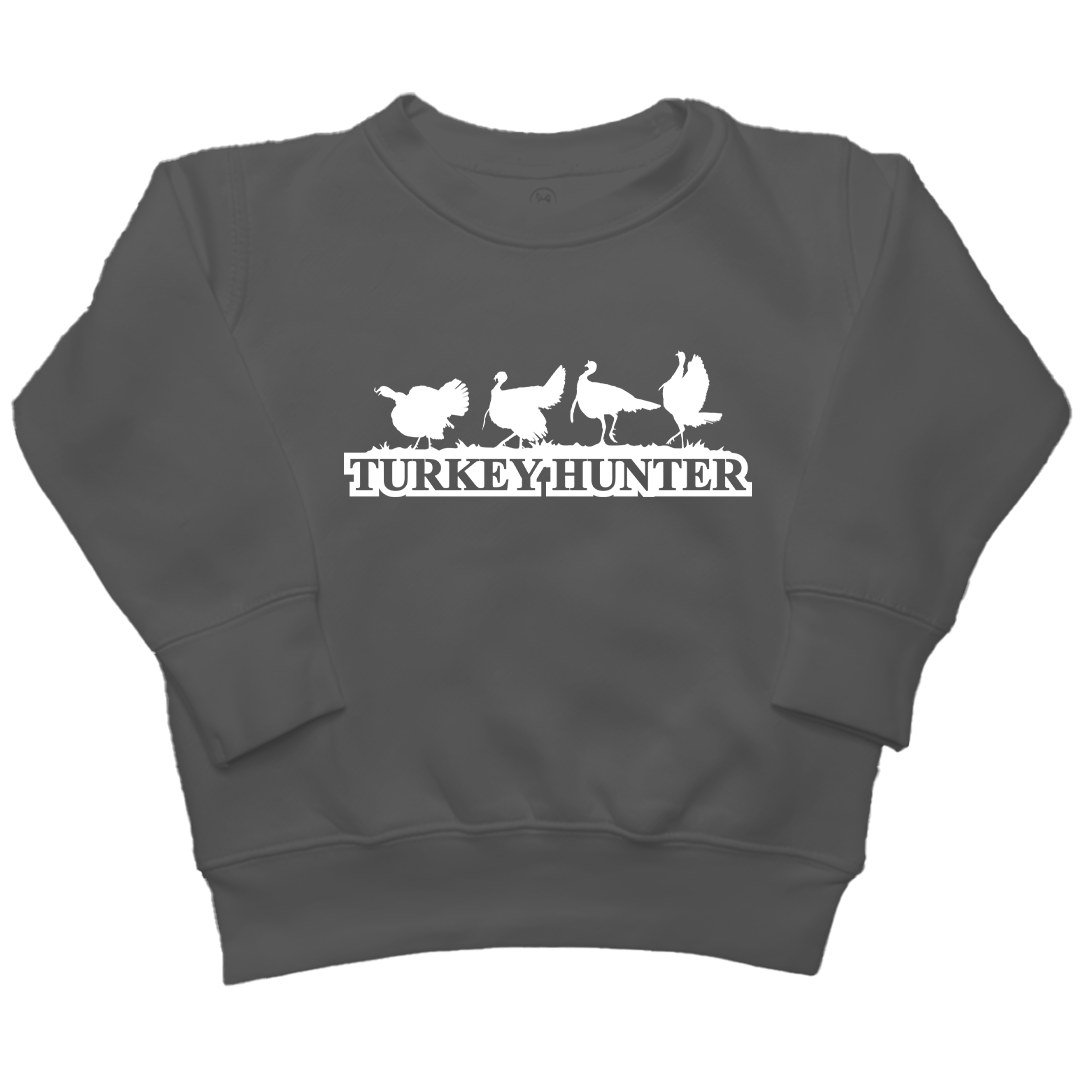 Turkey Hunter Kids Crew Neck Sweatshirt - Muddy Boots Clothing - Crew Neck Sweatshirt