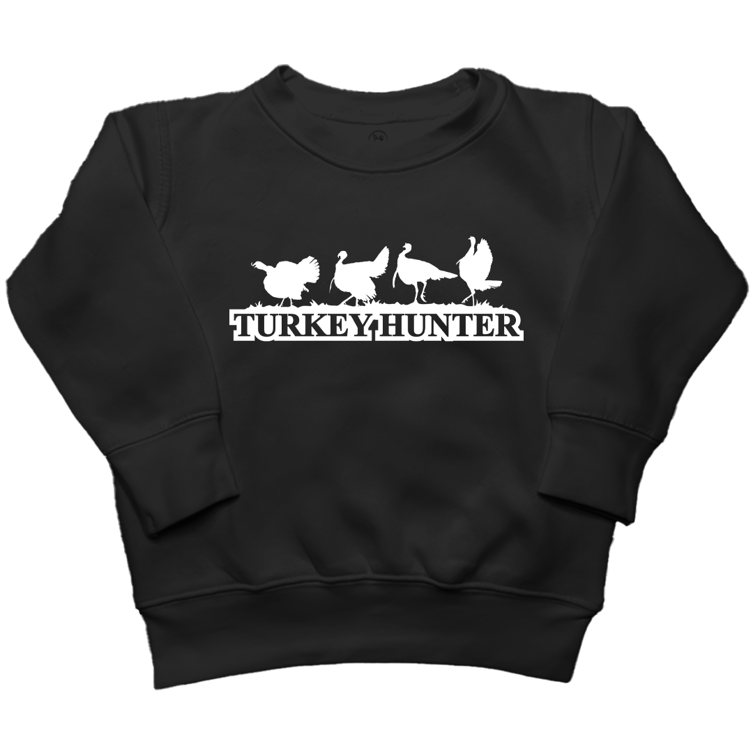 Turkey Hunter Toddler Crew Neck Sweatshirt - Muddy Boots Clothing - Crew Neck Sweatshirt