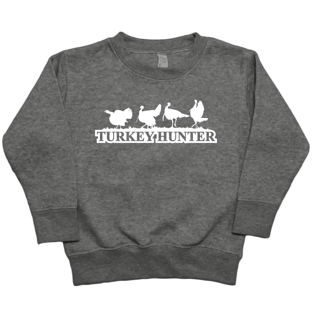 Turkey Hunter Toddler Crew Neck Sweatshirt - Muddy Boots Clothing - Crew Neck Sweatshirt