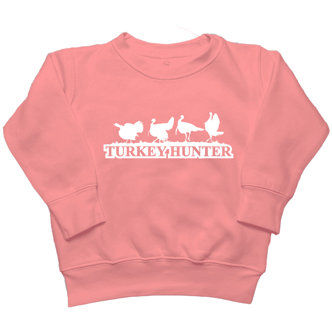Turkey Hunter Toddler Crew Neck Sweatshirt - Muddy Boots Clothing - Crew Neck Sweatshirt