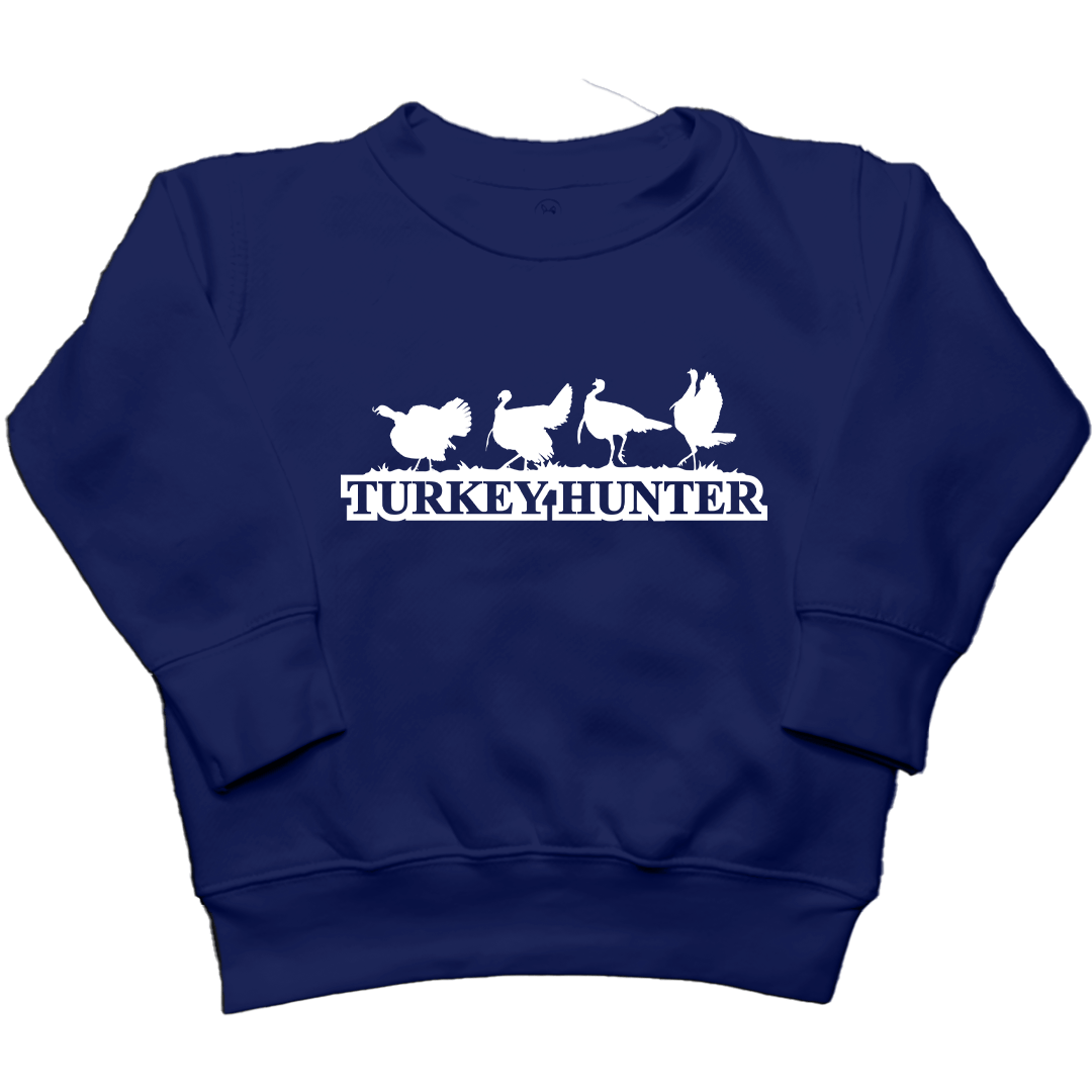 Turkey Hunter Toddler Crew Neck Sweatshirt - Muddy Boots Clothing - Crew Neck Sweatshirt