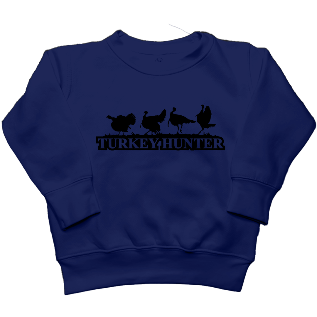 Turkey Hunter Toddler Crew Neck Sweatshirt - Muddy Boots Clothing - Crew Neck Sweatshirt