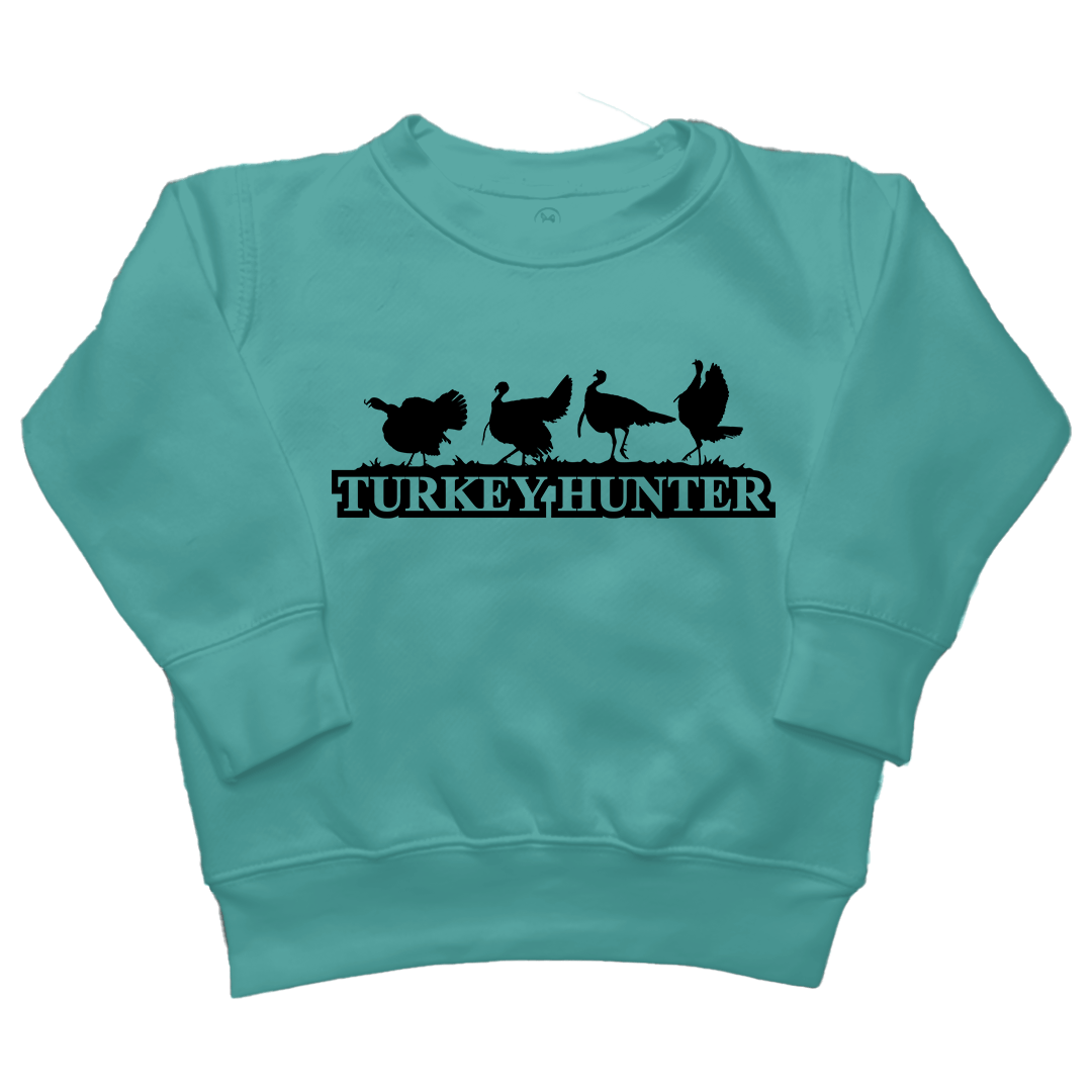 Turkey Hunter Toddler Crew Neck Sweatshirt - Muddy Boots Clothing - Crew Neck Sweatshirt
