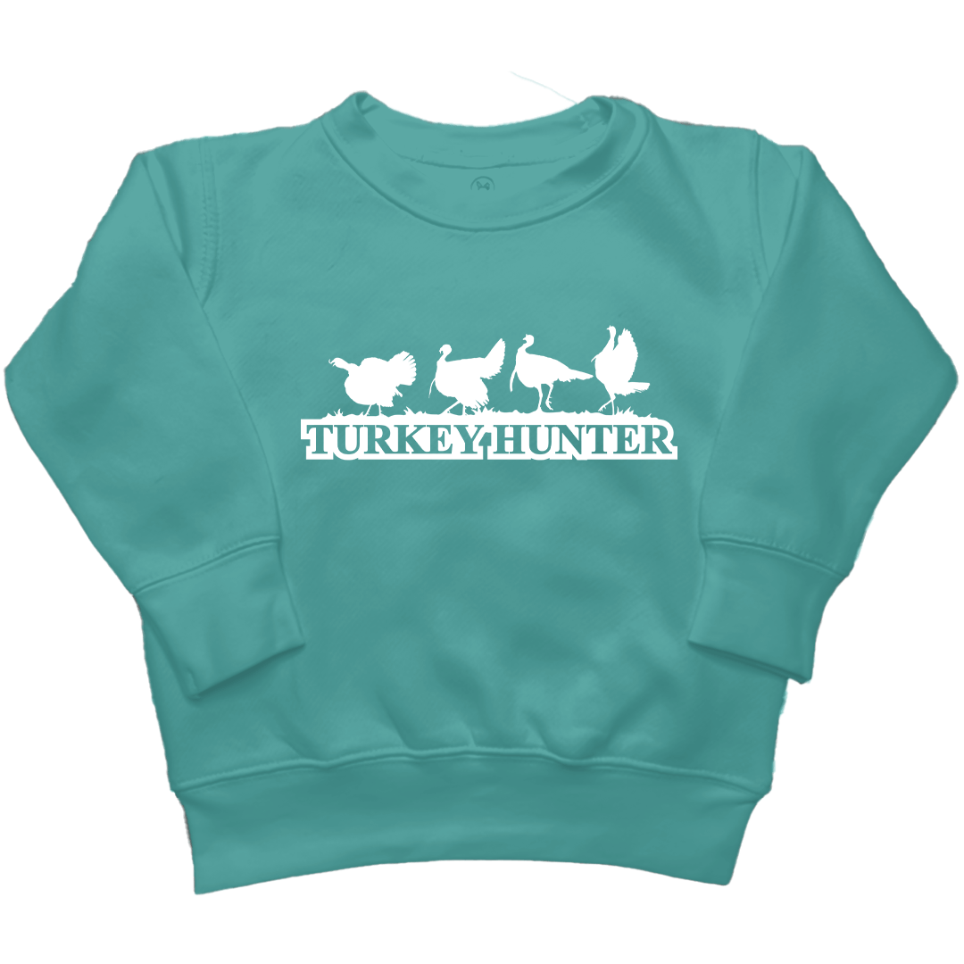 Turkey Hunter Toddler Crew Neck Sweatshirt - Muddy Boots Clothing - Crew Neck Sweatshirt