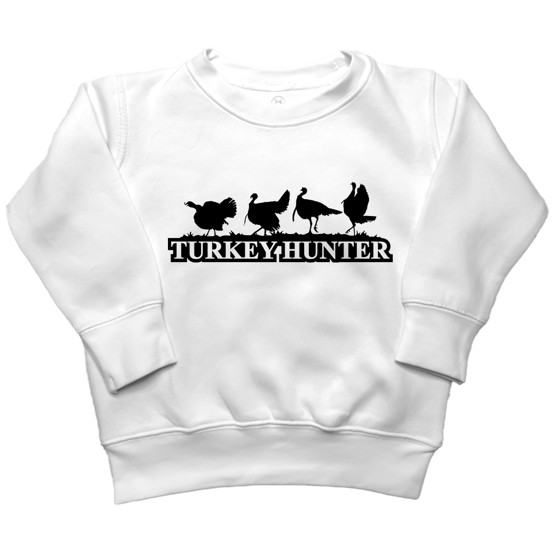 Turkey Hunter Toddler Crew Neck Sweatshirt - Muddy Boots Clothing - Crew Neck Sweatshirt
