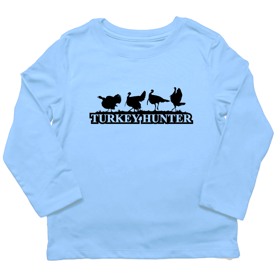 Turkey Hunter Toddler Long Sleeve Tee - Muddy Boots Clothing - Long Sleeve Tee