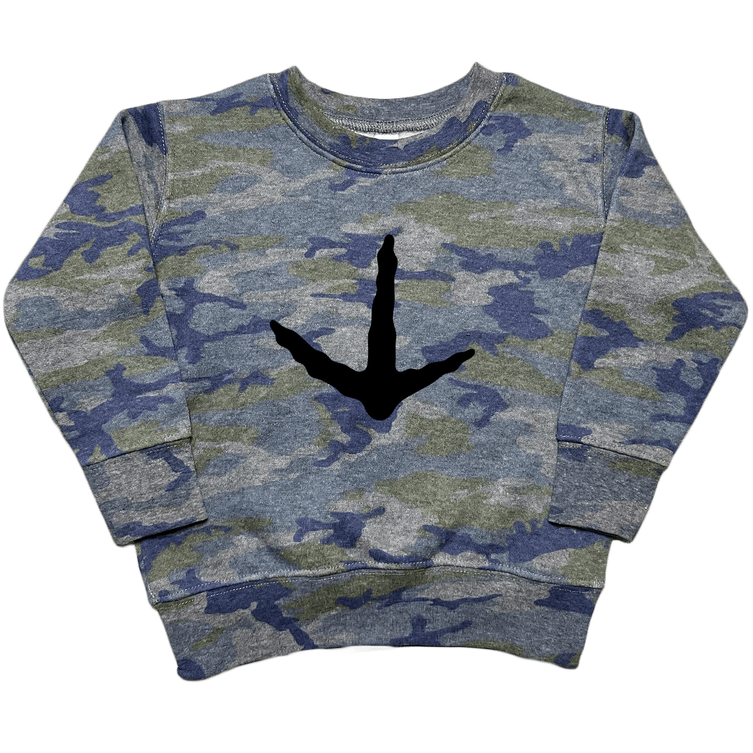 Turkey Toes Toddler Crew Neck Sweatshirt - Muddy Boots Clothing - Crew Neck Sweatshirt