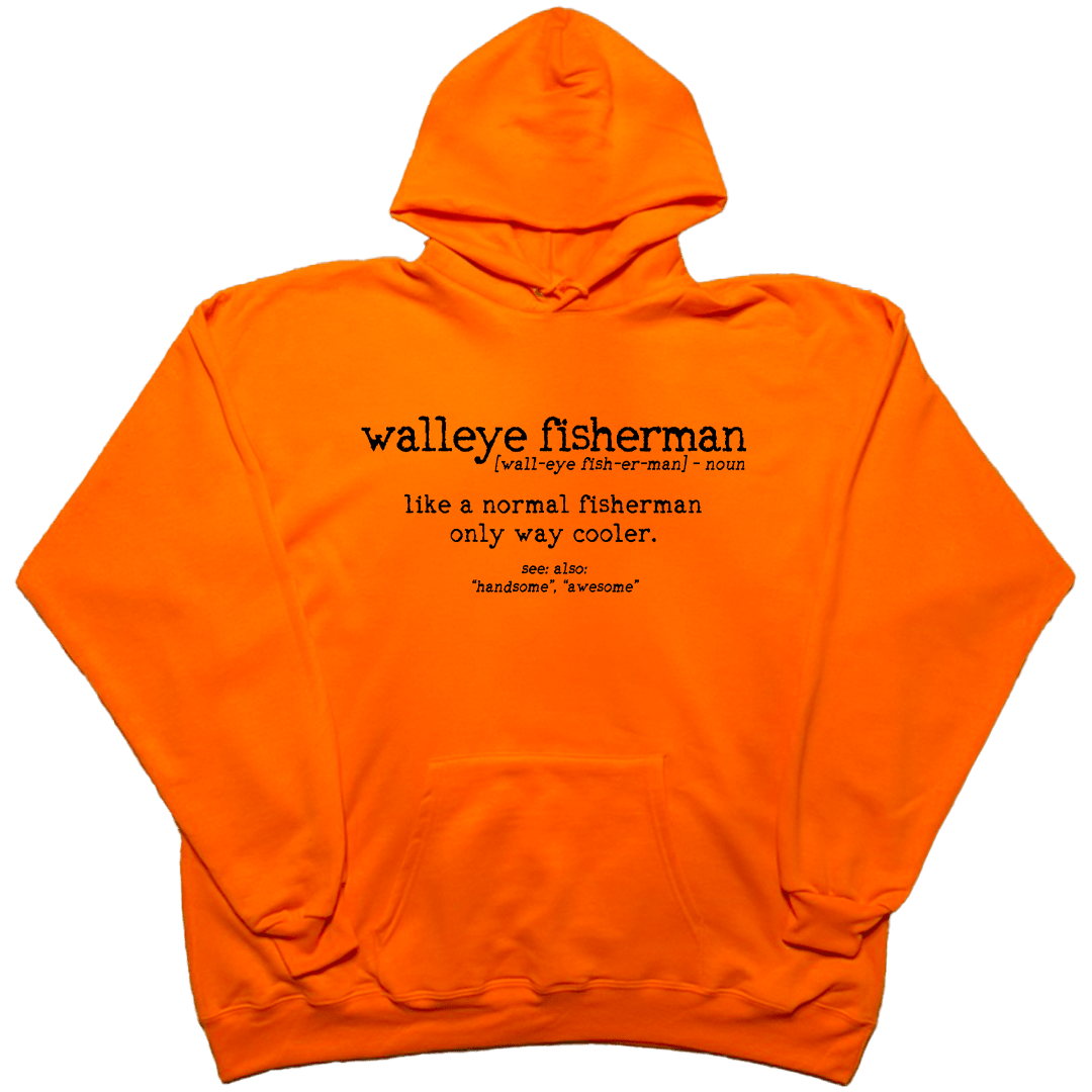 Walleye Fisherman Definition Adult Hoodie - Muddy Boots Clothing - Hoodie
