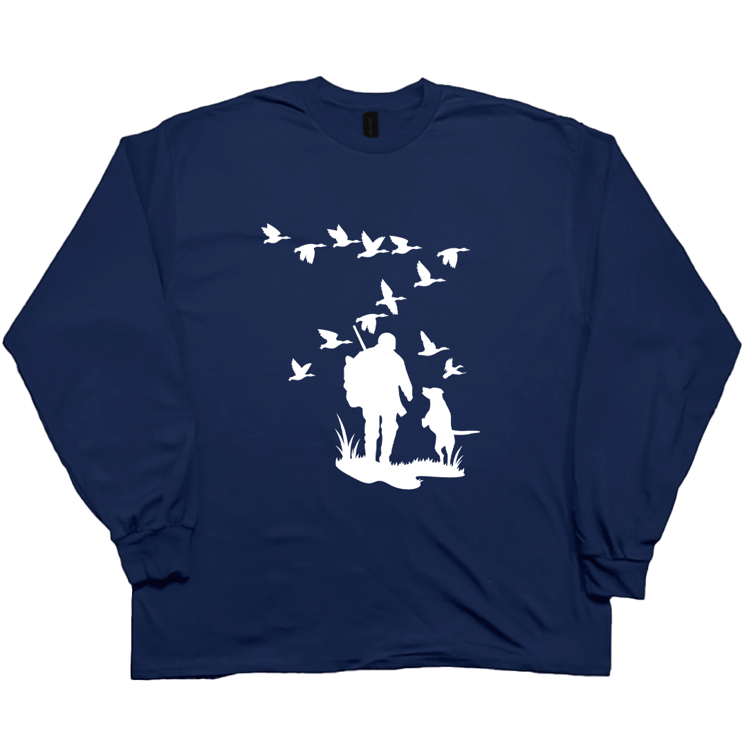 Waterfowl Magic Adult Long Sleeve Tee - Muddy Boots Clothing - Long Sleeve Tee