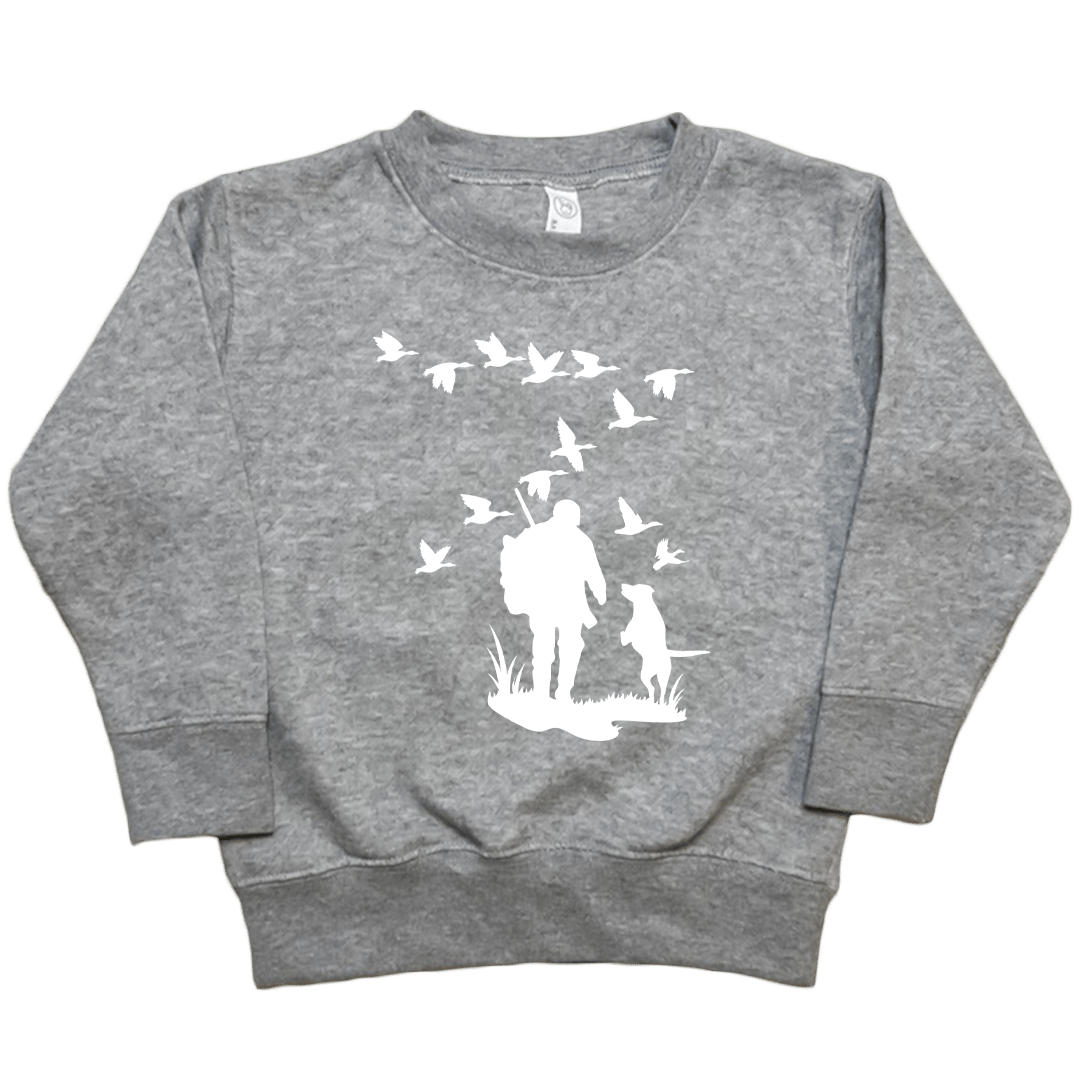 Waterfowl Magic Toddler Crew Neck Sweatshirt - Muddy Boots Clothing - Crew Neck Sweatshirt