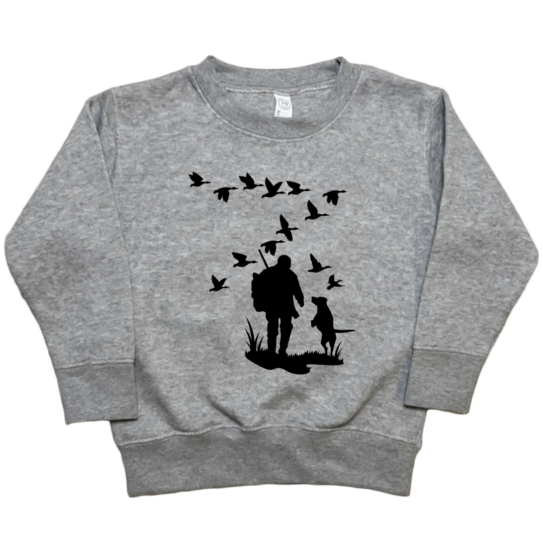 Waterfowl Magic Toddler Crew Neck Sweatshirt - Muddy Boots Clothing - Crew Neck Sweatshirt
