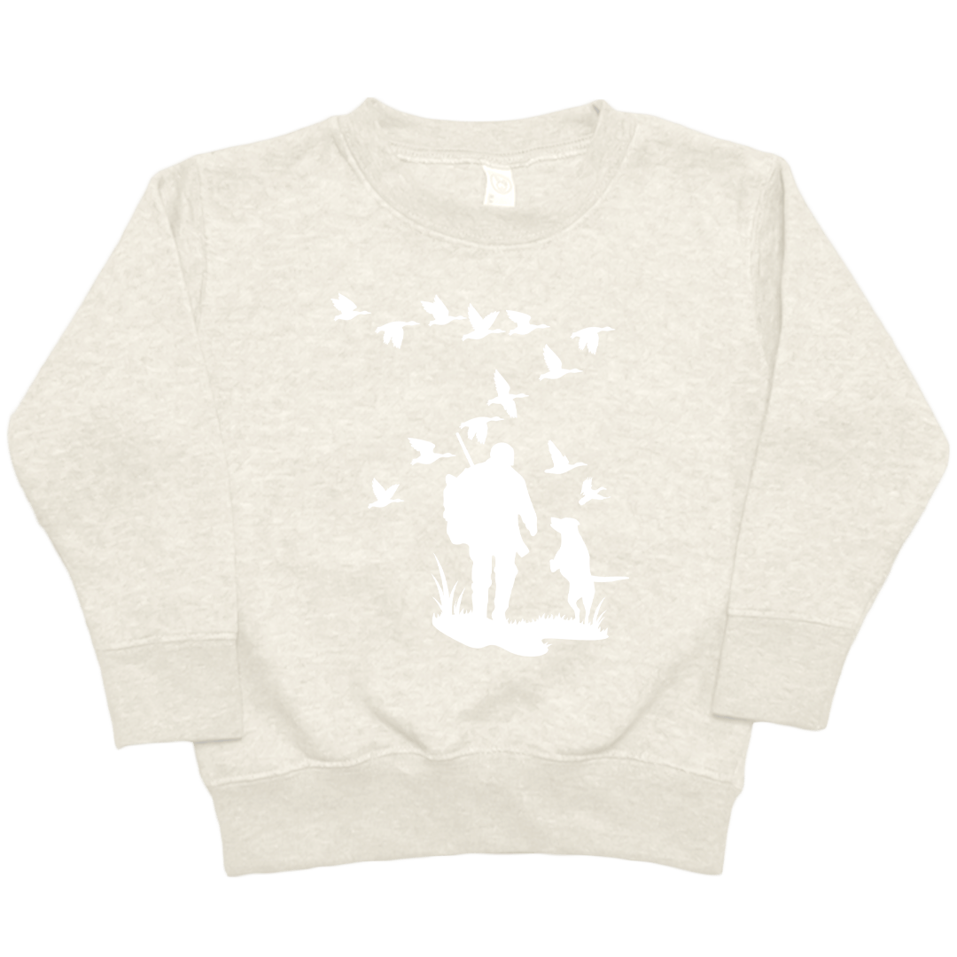 Waterfowl Magic Toddler Crew Neck Sweatshirt - Muddy Boots Clothing - Crew Neck Sweatshirt