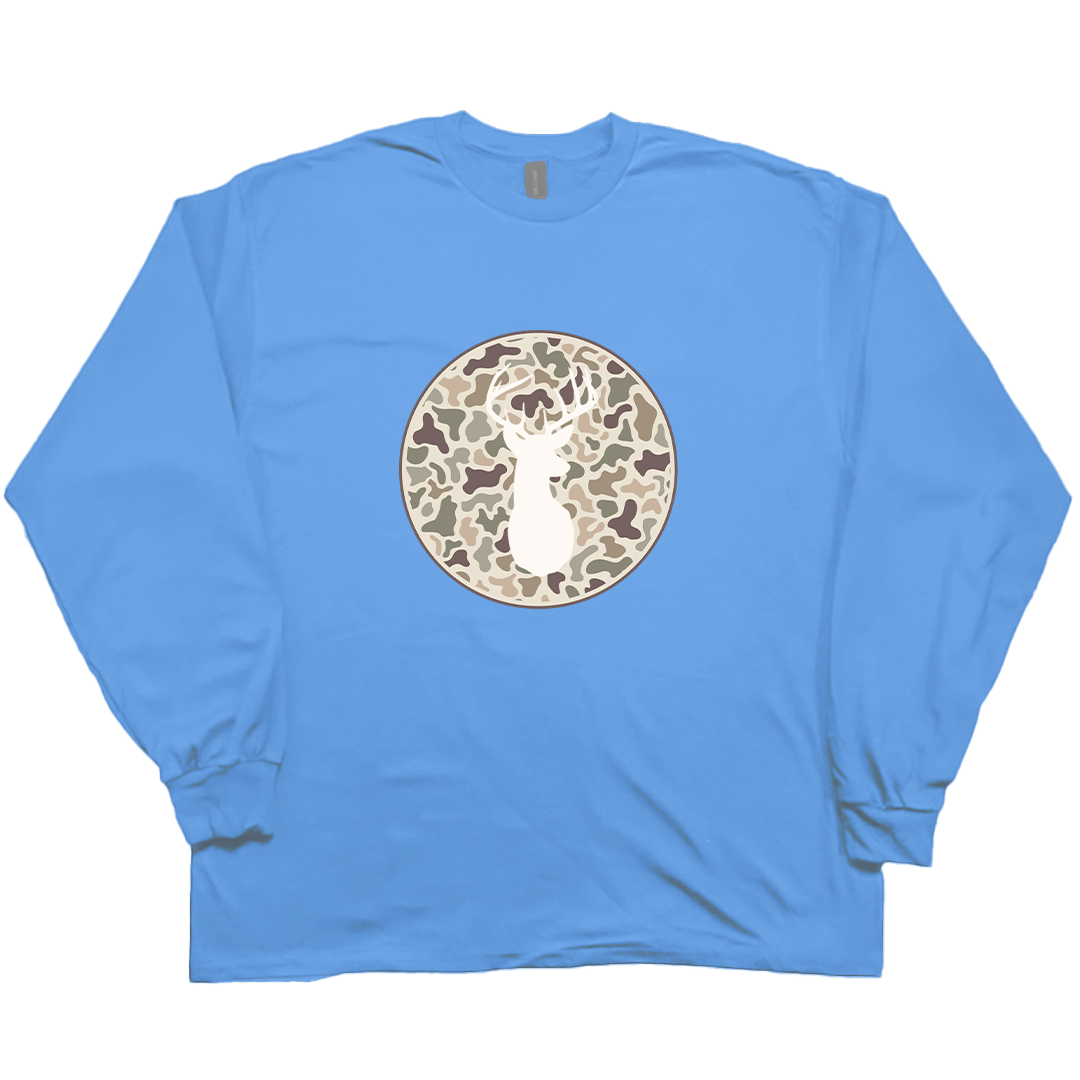 Whitetail Adult Long Sleeve Tee - Muddy Boots Clothing - Long Sleeve Tee