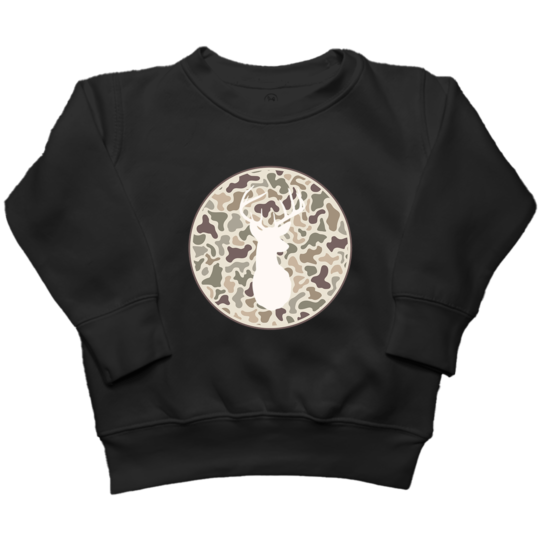 Whitetail Kids Crew Neck Sweatshirt - Muddy Boots Clothing - Crew Neck Sweatshirt