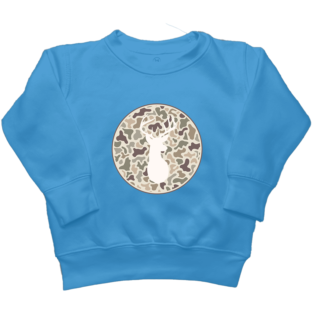 Whitetail Kids Crew Neck Sweatshirt - Muddy Boots Clothing - Crew Neck Sweatshirt
