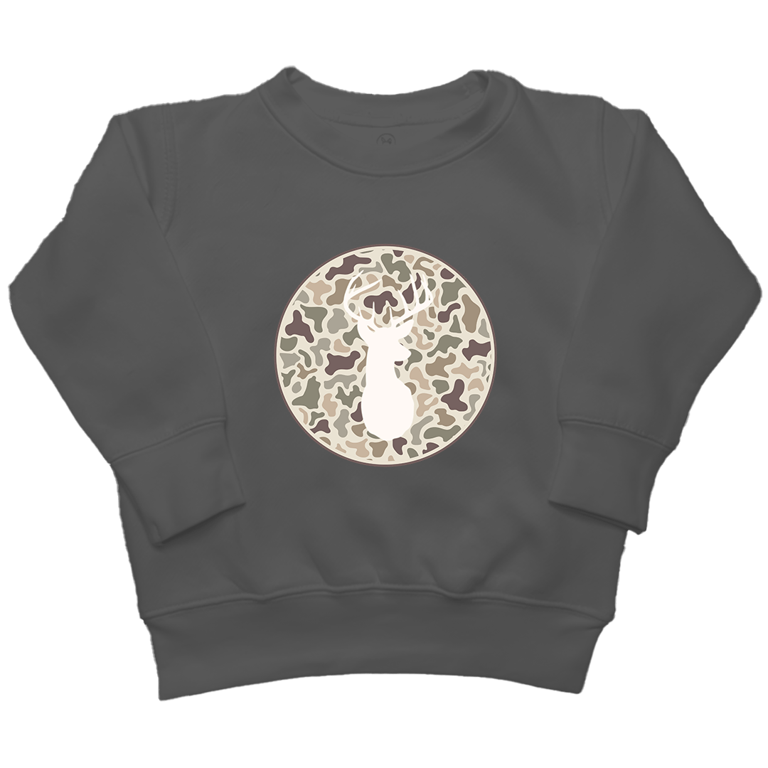 Whitetail Kids Crew Neck Sweatshirt - Muddy Boots Clothing - Crew Neck Sweatshirt