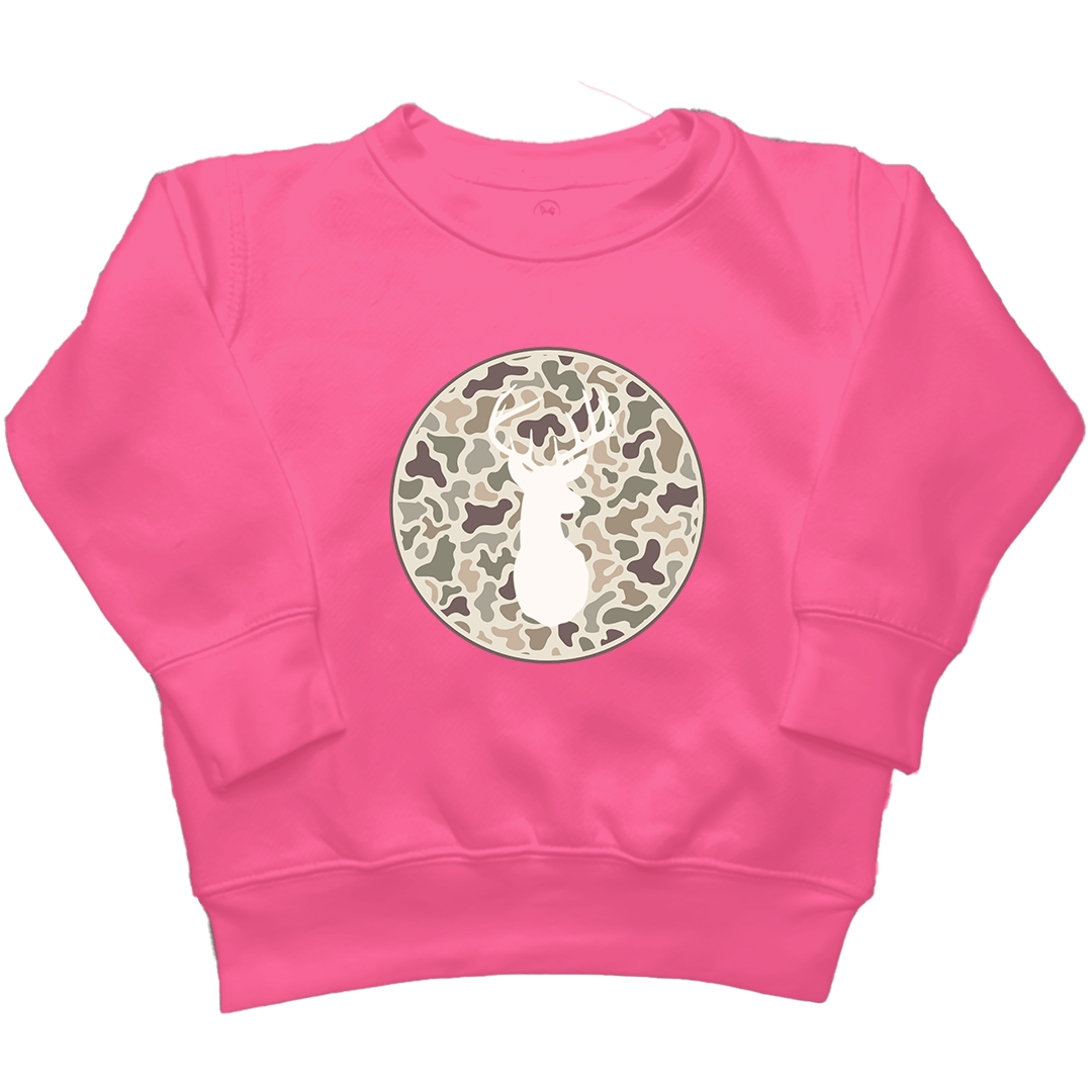 Whitetail Kids Crew Neck Sweatshirt - Muddy Boots Clothing - Crew Neck Sweatshirt