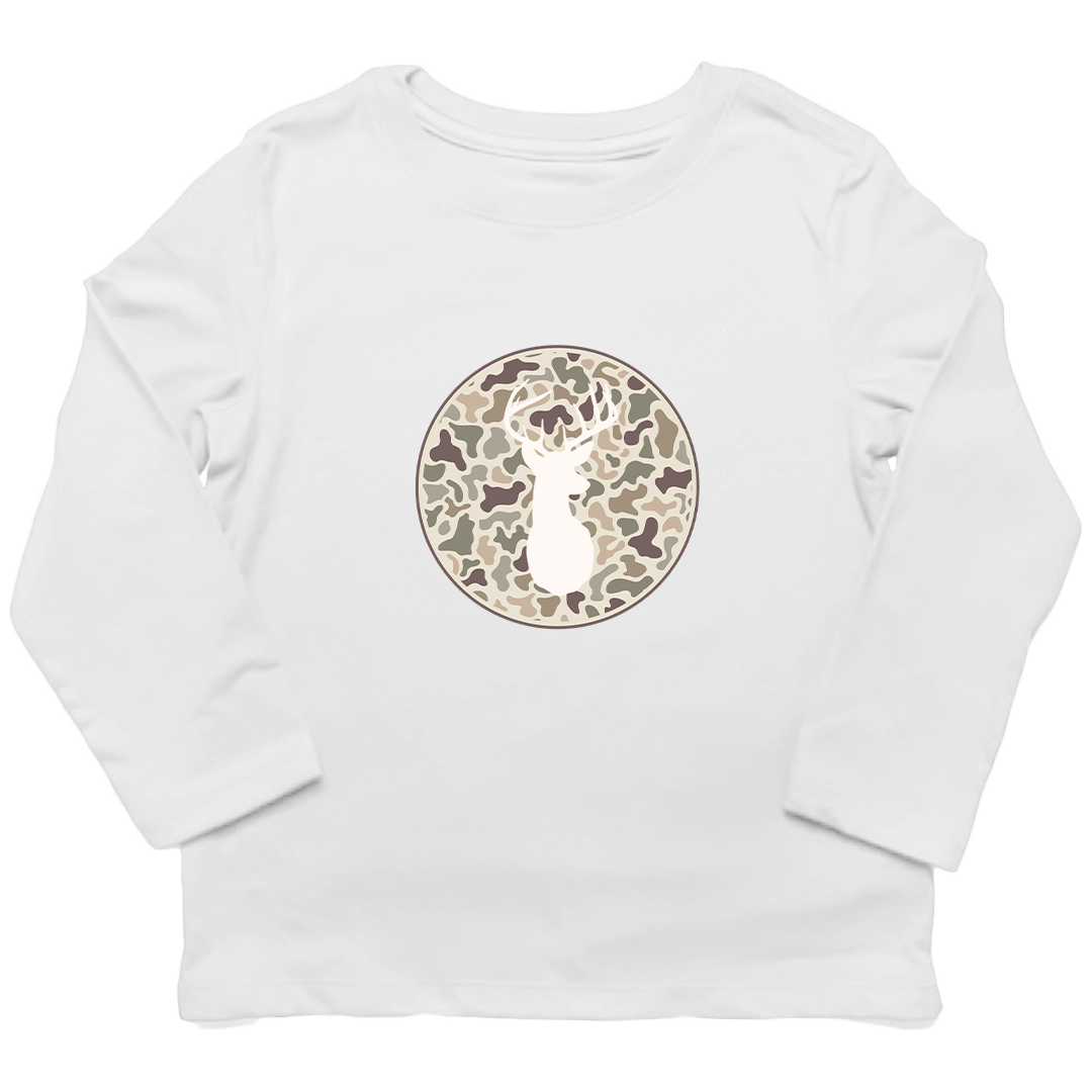 Whitetail Kids Long Sleeve Tee - Muddy Boots Clothing - Long Sleeve Tee