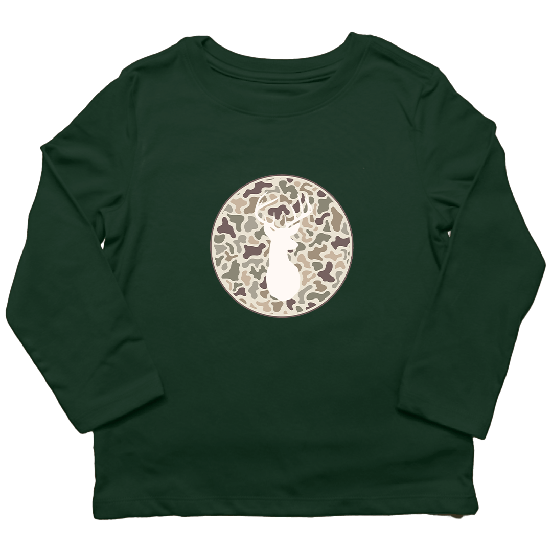 Whitetail Kids Long Sleeve Tee - Muddy Boots Clothing - Long Sleeve Tee
