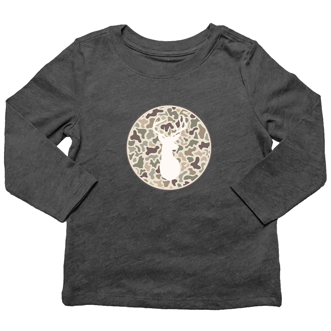 Whitetail Kids Long Sleeve Tee - Muddy Boots Clothing - Long Sleeve Tee
