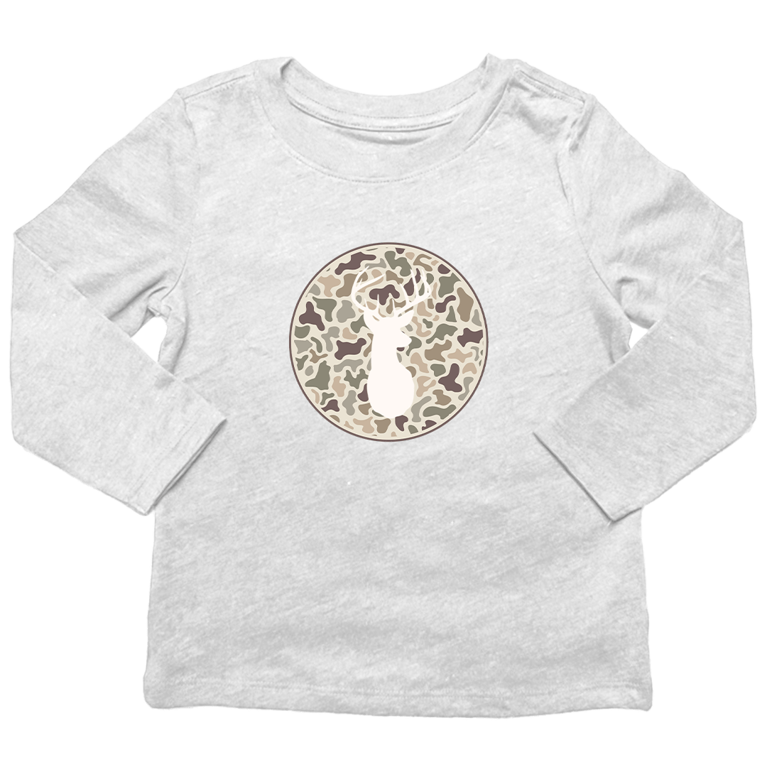 Whitetail Kids Long Sleeve Tee - Muddy Boots Clothing - Long Sleeve Tee