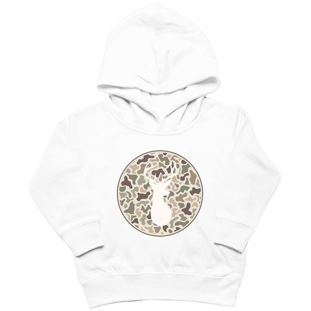 Whitetail Toddler Hoodie - Muddy Boots Clothing - Hoodie