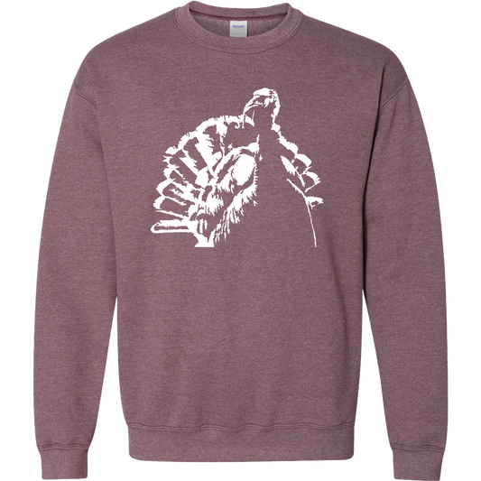 Turkey Contour Adult Crew Neck Sweatshirt