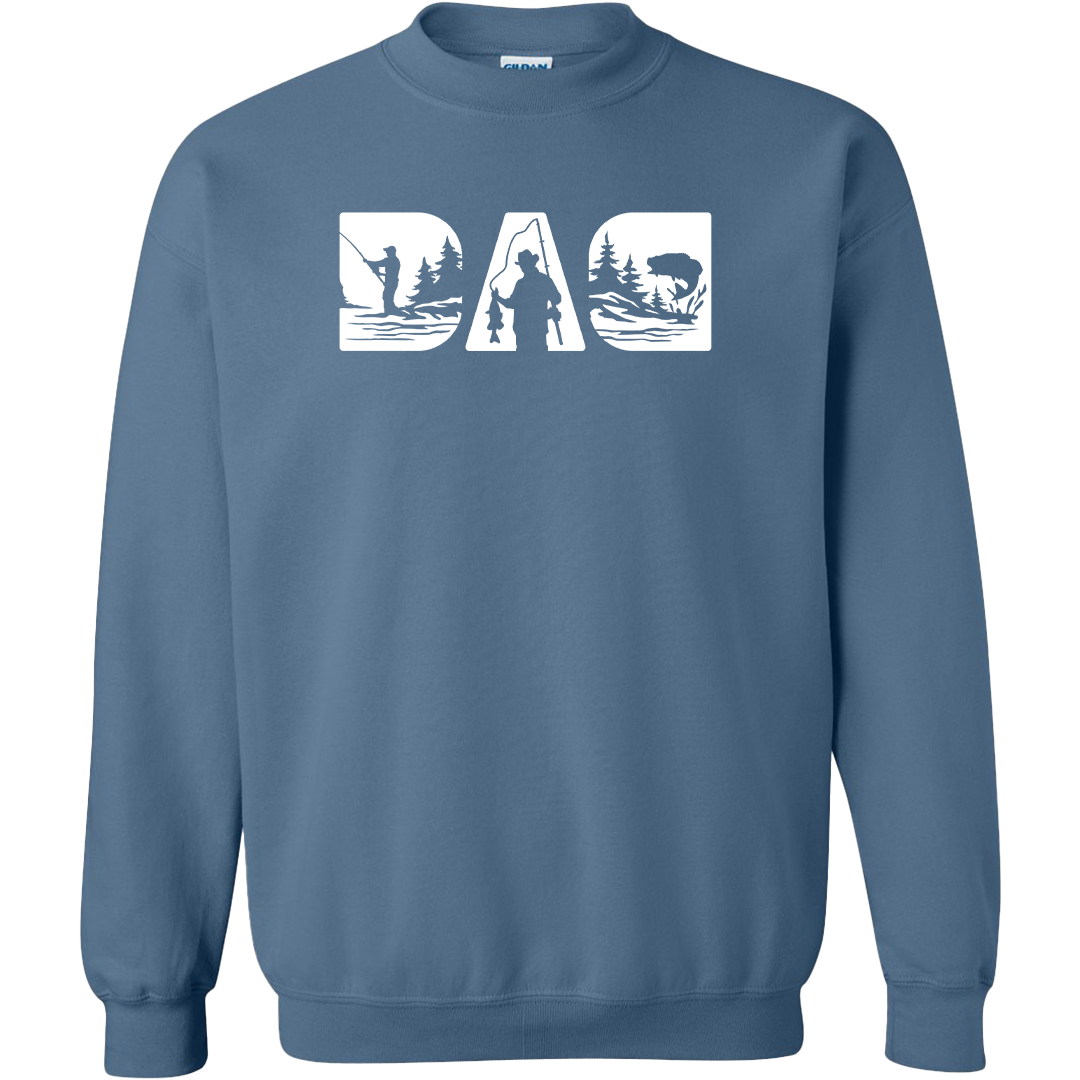 Fishing Dad Adult Crew Neck Sweatshirt
