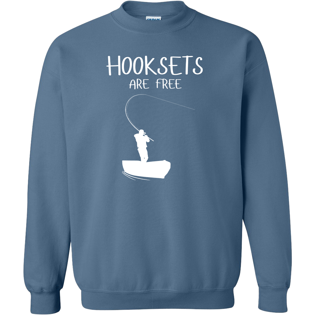 Hooksets Are Free Adult Crew Neck Sweatshirt